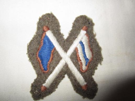 British WW2 Signal Corps Cloth Cuff Badge