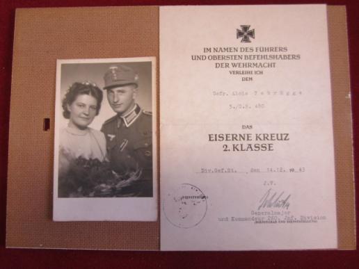EK2 Verleihung (Certificate) with photo