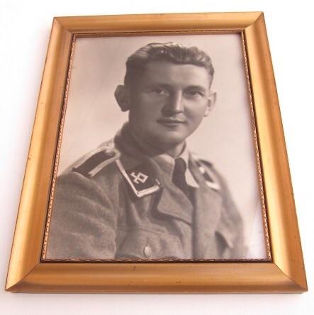 Imcs Militaria Waffenss Portrait Picture In Original Frame