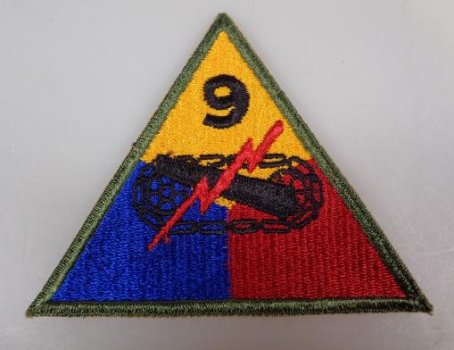 US WW2 9th Armoured Division Patch