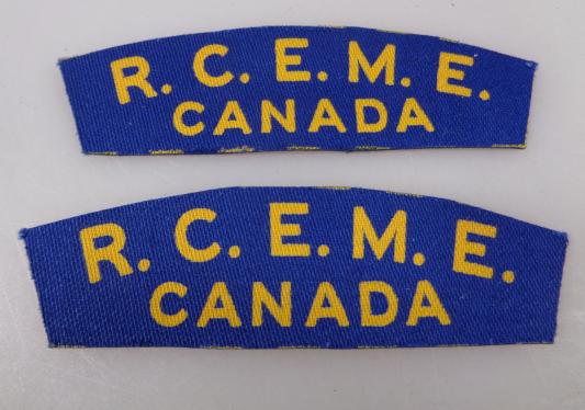 Canadian RCEME Tunic Patches