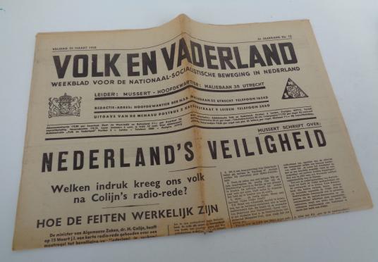 NSB newspaper Volk en Vaderland