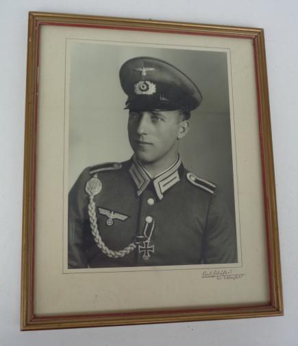 Imcs Militaria Wehrmacht Nco Portrait Photograph