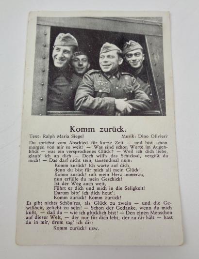 IMCS Militaria Wehrmacht Postcard