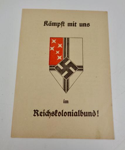 Third Reich Flyer from the Reichskolonialbund