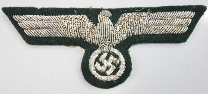 Imcs Militaria Wehrmacht Embroidered Officers Breast Eagle