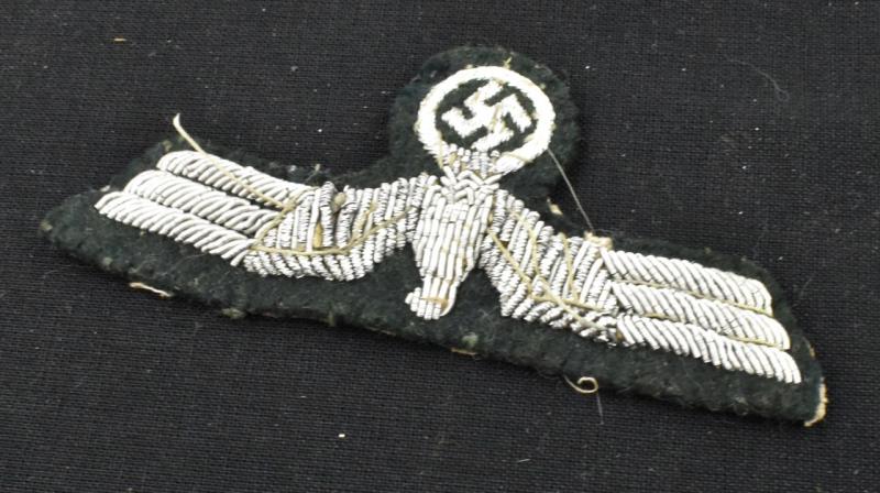 Imcs Militaria Wehrmacht Embroidered Officers Breast Eagle