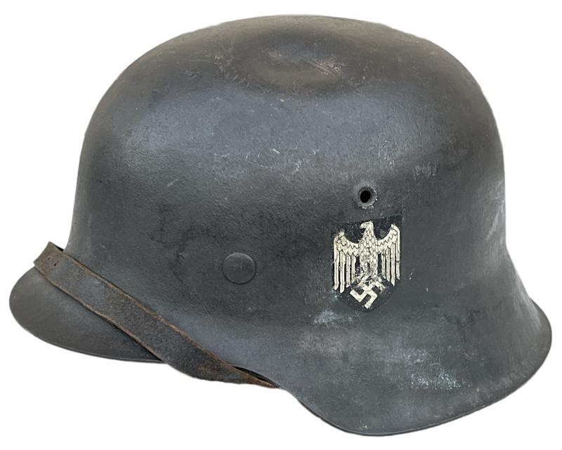 Wehrmacht M42 SD Helmet (Battle Damage)