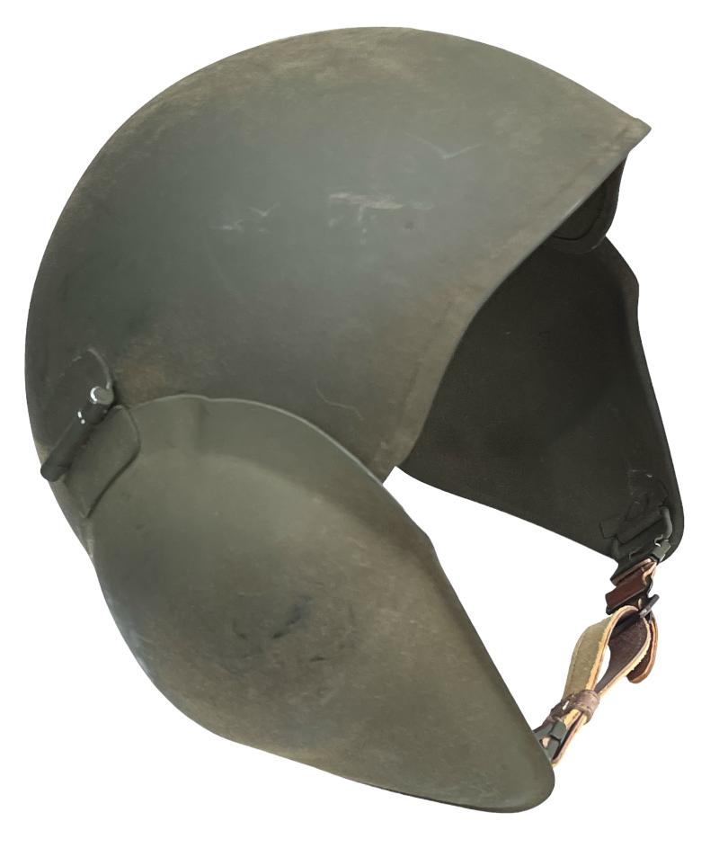 Original U.S. WWII USAAF Bomber Crew M5 Steel FLAK Helmet - Complete & Unissued