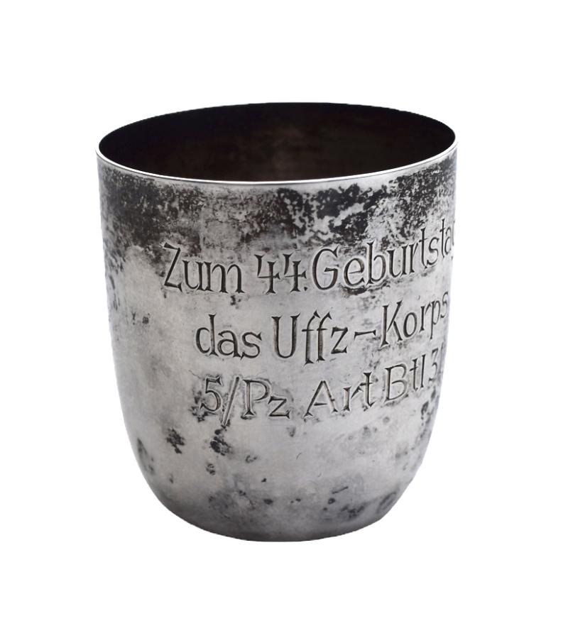 Wehrmacht Silver Drinking Cup 5 Pz.Art. Btl. 31
