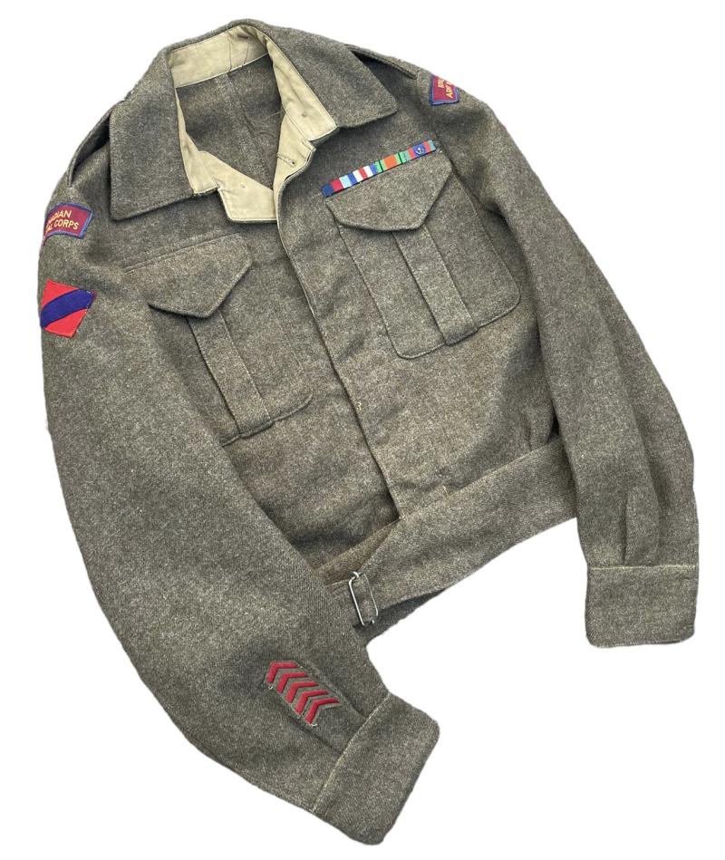 Canadian WW2 Officers RCAMC Battle Dress & Trousers & Beret