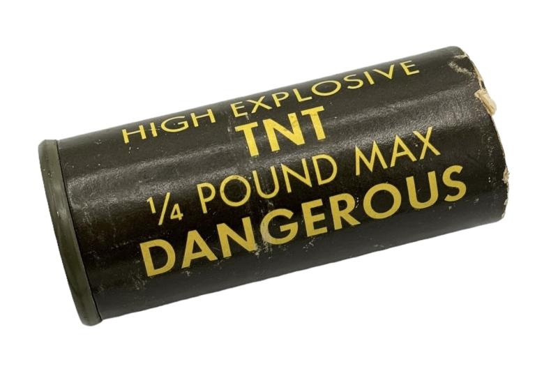 US WW2 1/4 Pound High Explosive TNT packaging