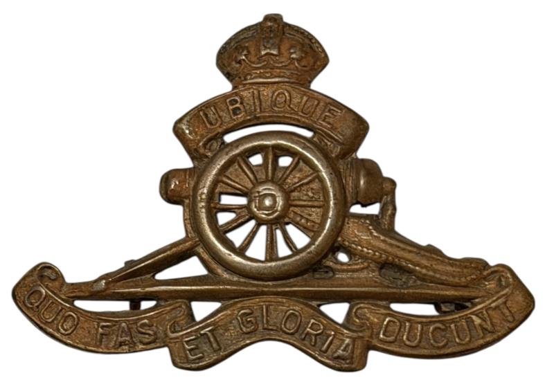 British WW2 Royal Artillery Cap Badge