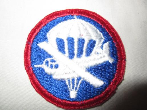 US WW2 Para Trooper/Glider Trooper combined Cloth Cap Badge