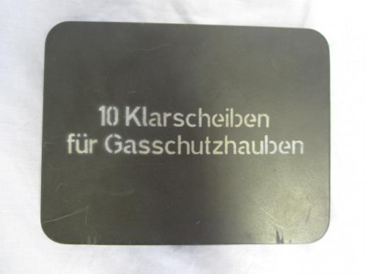 German wounded gas hood glasses container for 10