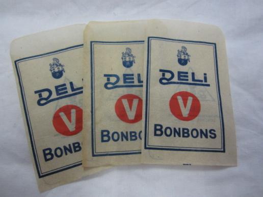 3 German Paper Bags for Bonbon`s 