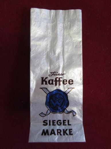 Feiner Kaffee bag Siegel marke blue