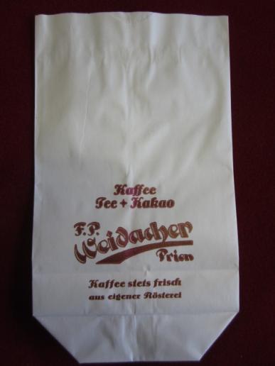 Coffee beans paper bag Weidacher Middle size