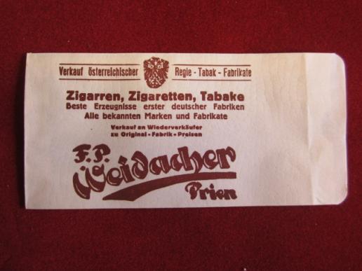 Weidacher small tobacco paper bag