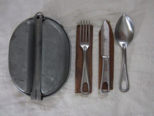 US WW2 Mestin and Spoon, Fork and Knife set