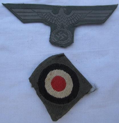 Wehrmacht BeVo Type Cap Eagle and Cocade