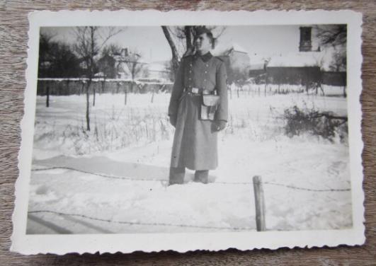 Waffen SS Photograph Waffen SS Soldier in the snow