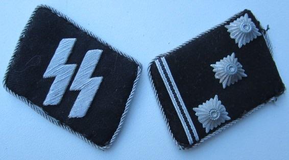 WaffenSS Officers Collar Patches 