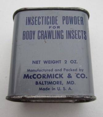 US WW2 Body Crawling Insects Powder