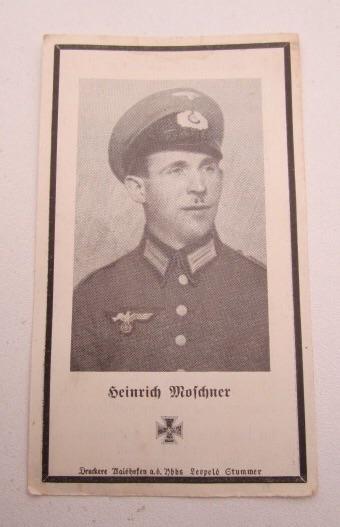 Wehrmacht Soldier Death Notice