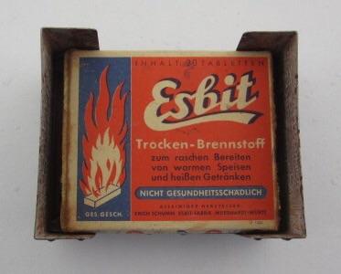 Wehrmacht Esbit Cooker With Esbit Fuel Blok