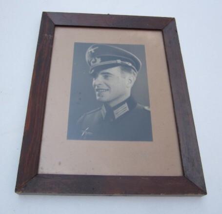 Wehrmacht Portrait Photograph in original Frame