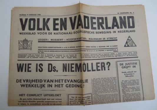 Dutch NSB Newspaper Volk en Vaderland