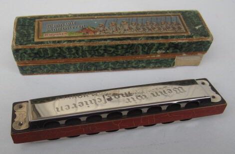 Wehrmacht Harmonica in original Carton Case Very nice harmonica made by the famous company 