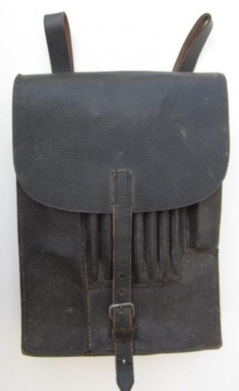 Wehrmacht black leather Mapcase