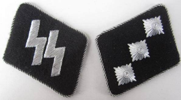 WaffenSS Untersturmfuhrer Collar Patches