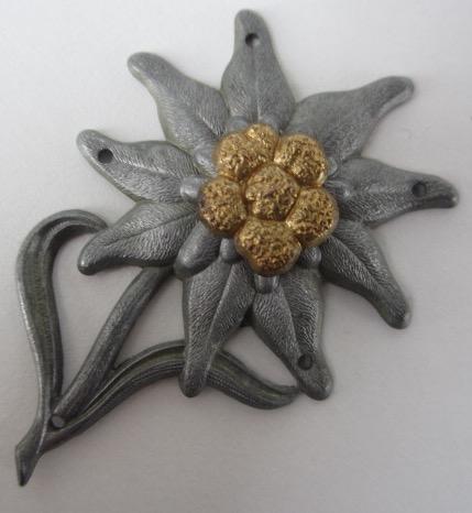 Wehrmacht metal cap edelweiss 