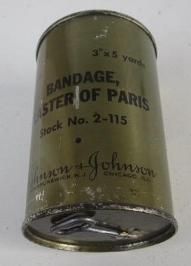 US WW2 Badages Plaster in Metal Can