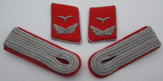 Luftwaffe Flak Collar Patches and Shoulder Boards