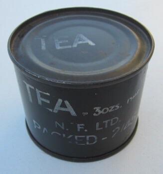 British WW2 Tea Ration Tin with content