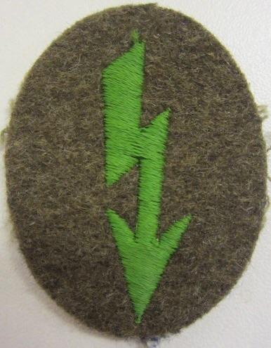 Wehrmacht Career Sleeve Insignia Funker Blitz