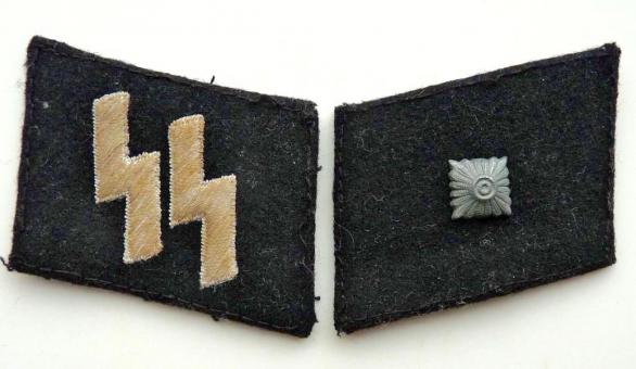 WaffenSS Unterscharfuhrer Collar Patches