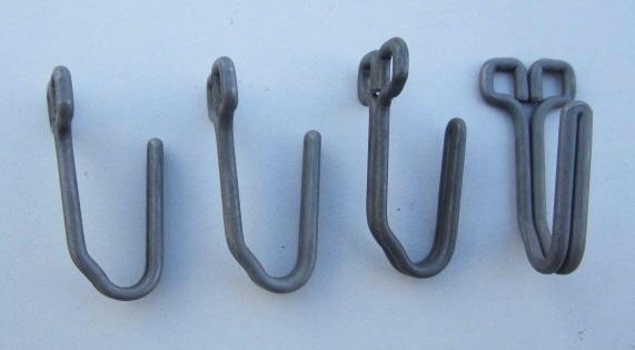 4 German Tunic Belt Hooks