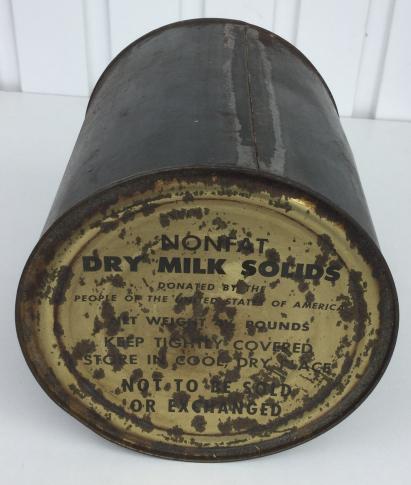 US WW2 Metal Can with Milk Powder