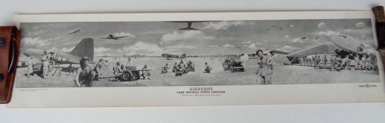 Official Panorama Poster of the US WW2 Airborne training Camp