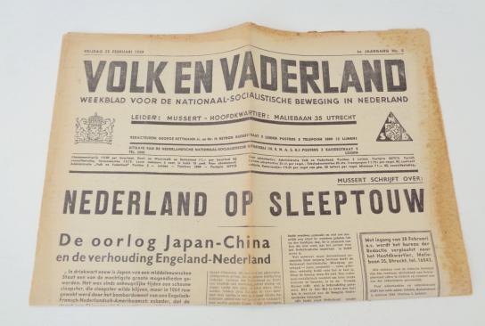 Dutch NSB Newspaper Volk en Vaderland