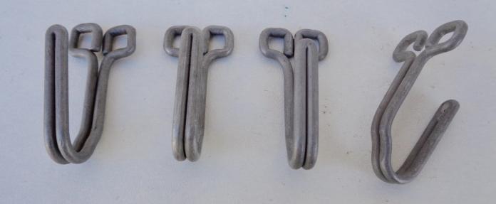 4 Wehrmacht Tunic Belt Hooks