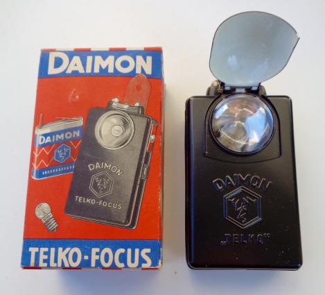 Wehrmacht Daimon Telko-Focus Flashlight in original carton Box