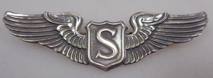 USAAF WW2 Stirling Silver Service Pilot  Wing