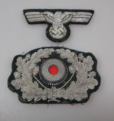 Wehrmacht Officers Cloth Cap Insignia