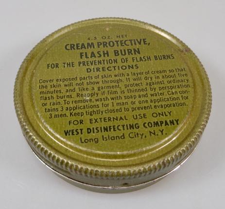 US WW2 Flash-Burn Cream